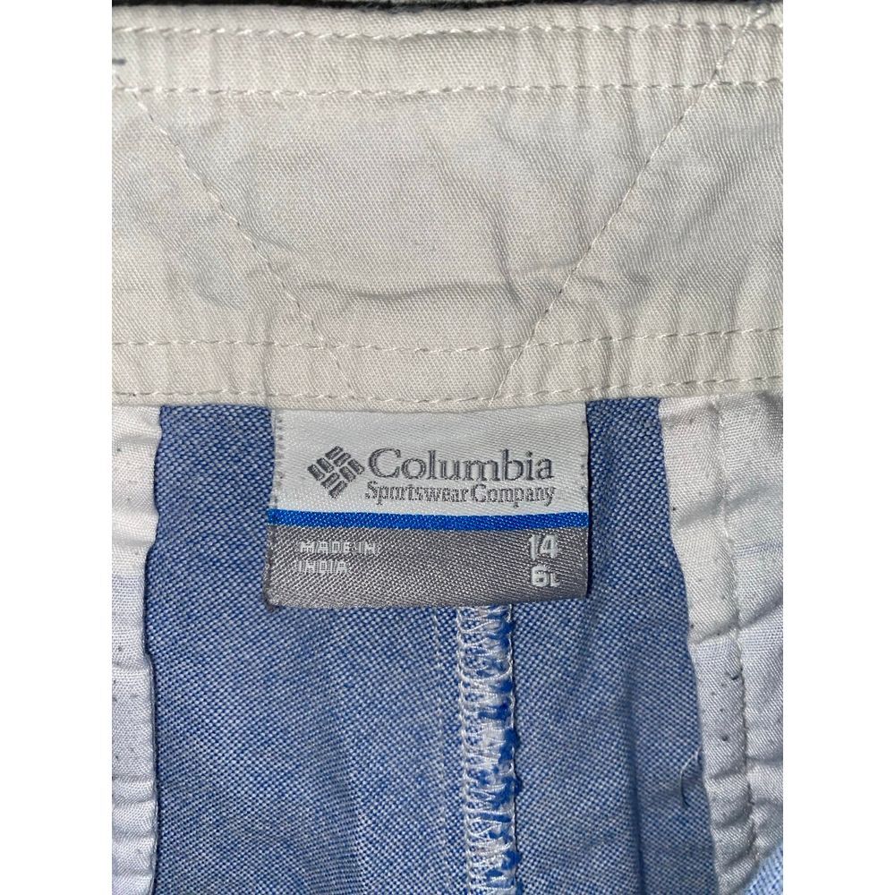 Columbia PFG Women's Solar Fade Blue Cotton Fishing Outdoor Shorts Size 14 x 6L - Picture 4 of 6